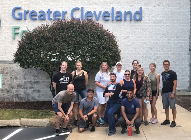 Newry staff at the Greater Cleveland Food Bank