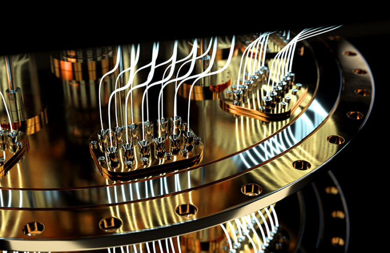quantum computer closeup