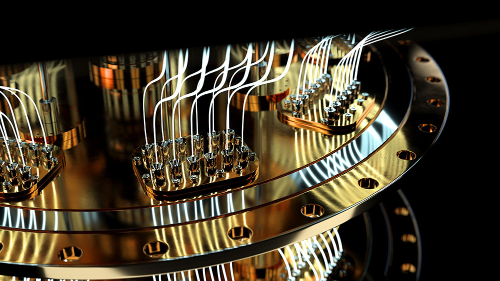 quantum computer closeup